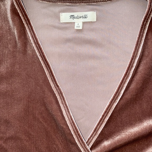 Madewell Velvet Wrap Top - Picture 2 of 2